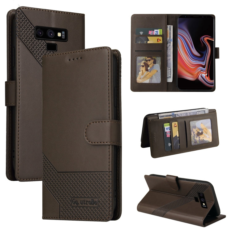 For Samsung Galaxy Note9 GQUTROBE Skin Feel Magnetic Leather Phone Case