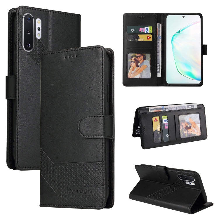 For Samsung Galaxy Note10+ GQUTROBE Skin Feel Magnetic Leather Phone Case