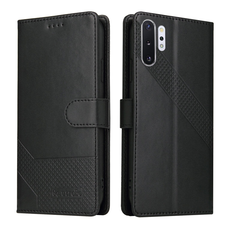 For Samsung Galaxy Note10+ GQUTROBE Skin Feel Magnetic Leather Phone Case