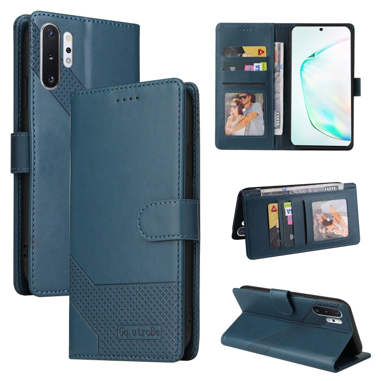 For Samsung Galaxy Note10+ GQUTROBE Skin Feel Magnetic Leather Phone Case