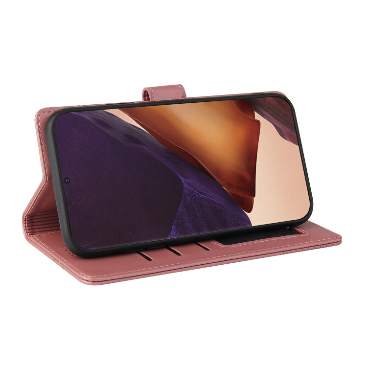 For Samsung Galaxy Note20 Ultra GQUTROBE Skin Feel Magnetic Leather Phone Case