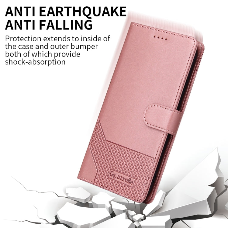 For Samsung Galaxy Note20 Ultra GQUTROBE Skin Feel Magnetic Leather Phone Case