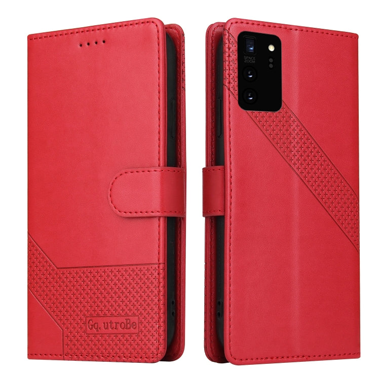 For Samsung Galaxy Note20 Ultra GQUTROBE Skin Feel Magnetic Leather Phone Case