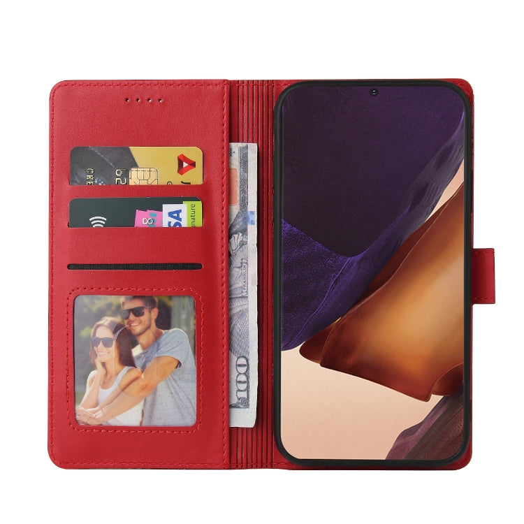 For Samsung Galaxy Note20 Ultra GQUTROBE Skin Feel Magnetic Leather Phone Case