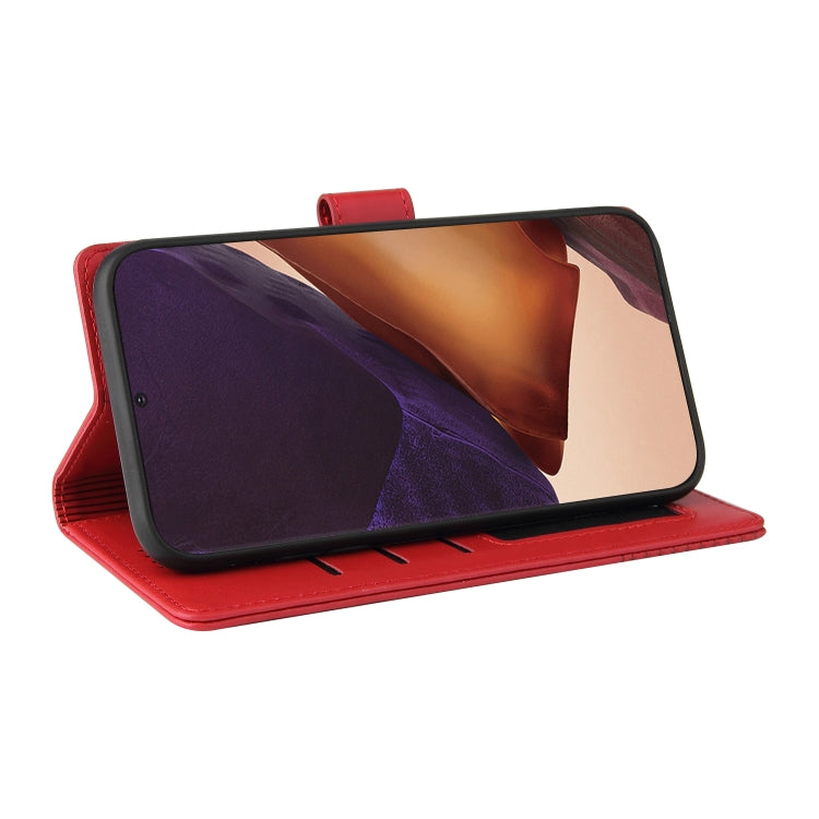 For Samsung Galaxy Note20 Ultra GQUTROBE Skin Feel Magnetic Leather Phone Case