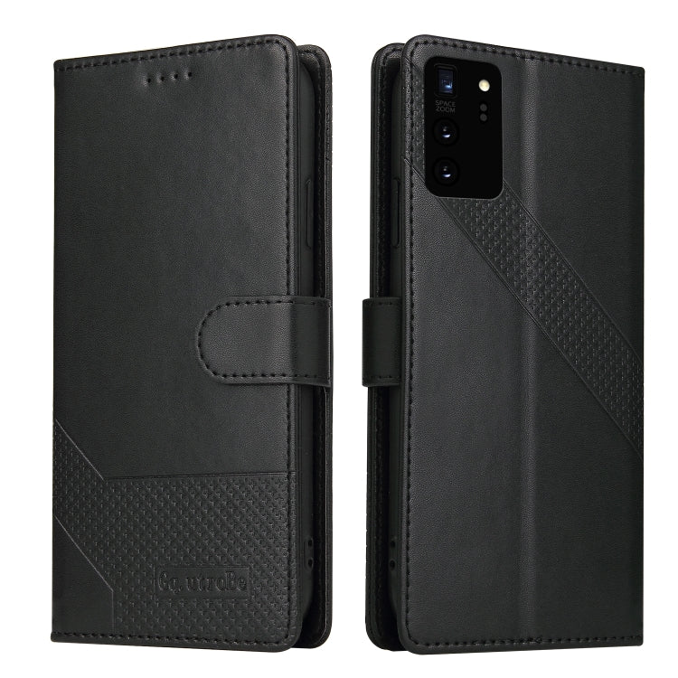 For Samsung Galaxy Note20 Ultra GQUTROBE Skin Feel Magnetic Leather Phone Case