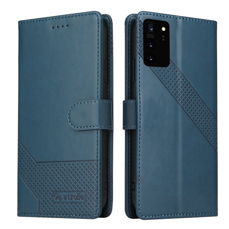For Samsung Galaxy Note20 Ultra GQUTROBE Skin Feel Magnetic Leather Phone Case