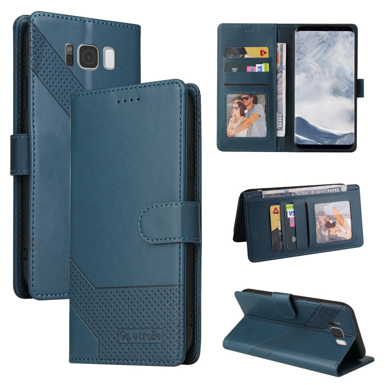 For Samsung Galaxy S8+ GQUTROBE Skin Feel Magnetic Leather Phone Case