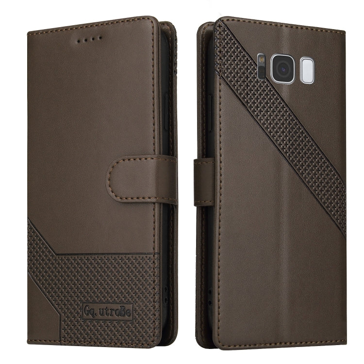 For Samsung Galaxy S8+ GQUTROBE Skin Feel Magnetic Leather Phone Case