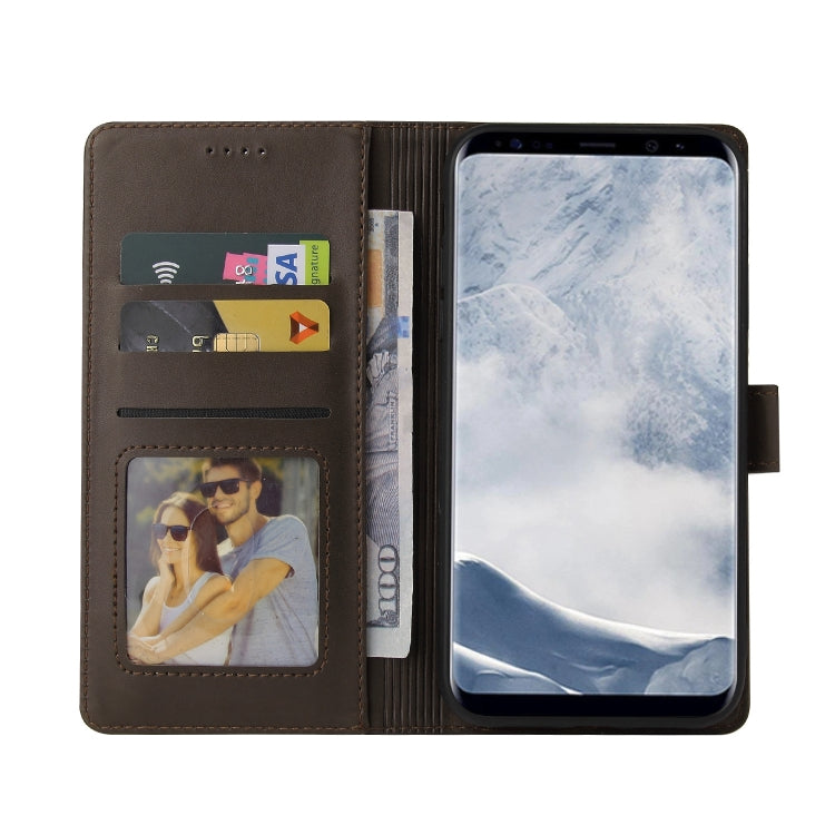 For Samsung Galaxy S8+ GQUTROBE Skin Feel Magnetic Leather Phone Case