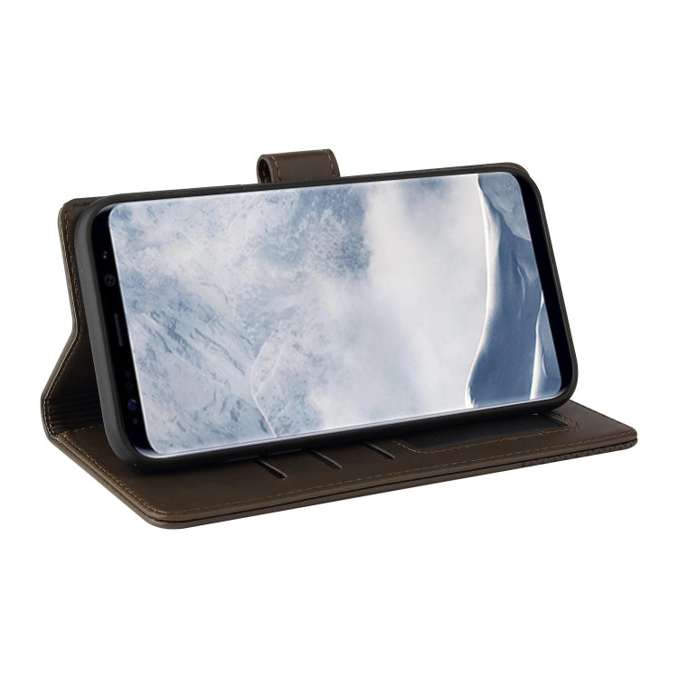 For Samsung Galaxy S8+ GQUTROBE Skin Feel Magnetic Leather Phone Case