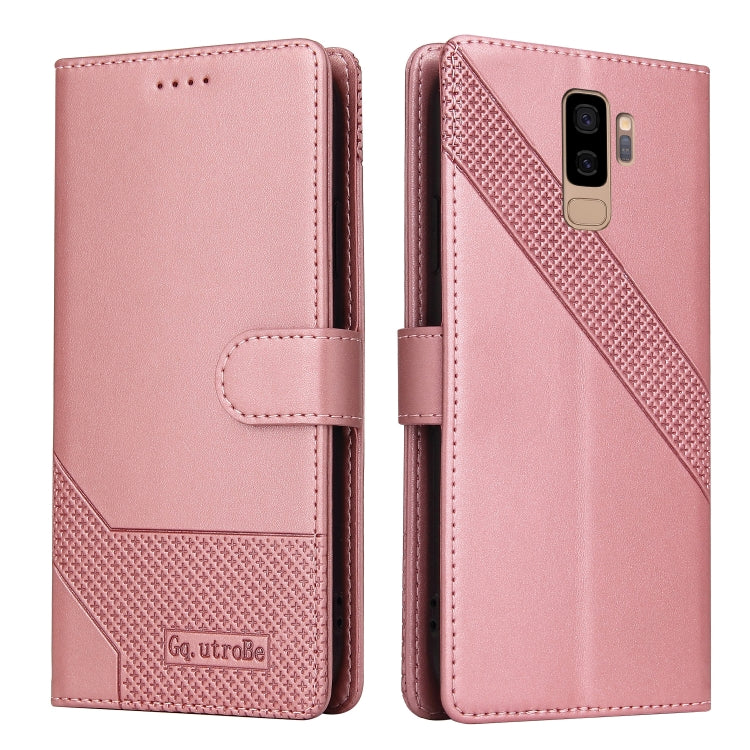 For Samsung Galaxy S9+ GQUTROBE Skin Feel Magnetic Leather Phone Case