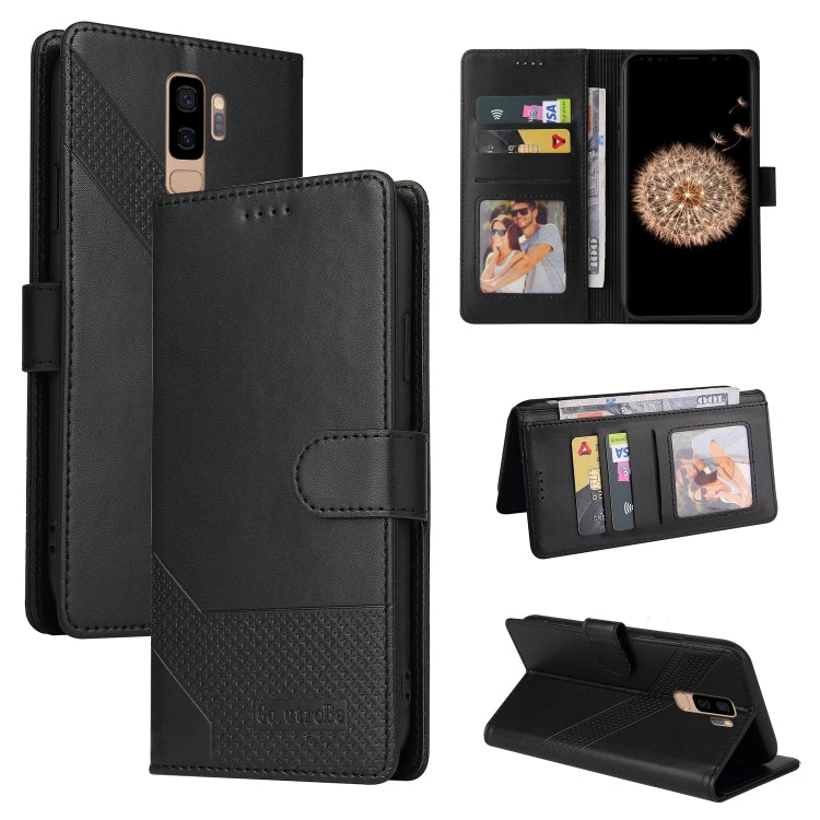 For Samsung Galaxy S9+ GQUTROBE Skin Feel Magnetic Leather Phone Case