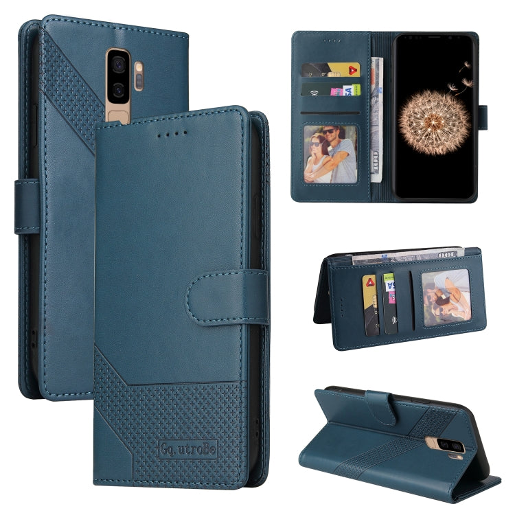 For Samsung Galaxy S9+ GQUTROBE Skin Feel Magnetic Leather Phone Case