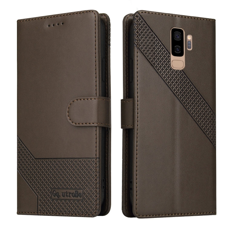 For Samsung Galaxy S9+ GQUTROBE Skin Feel Magnetic Leather Phone Case