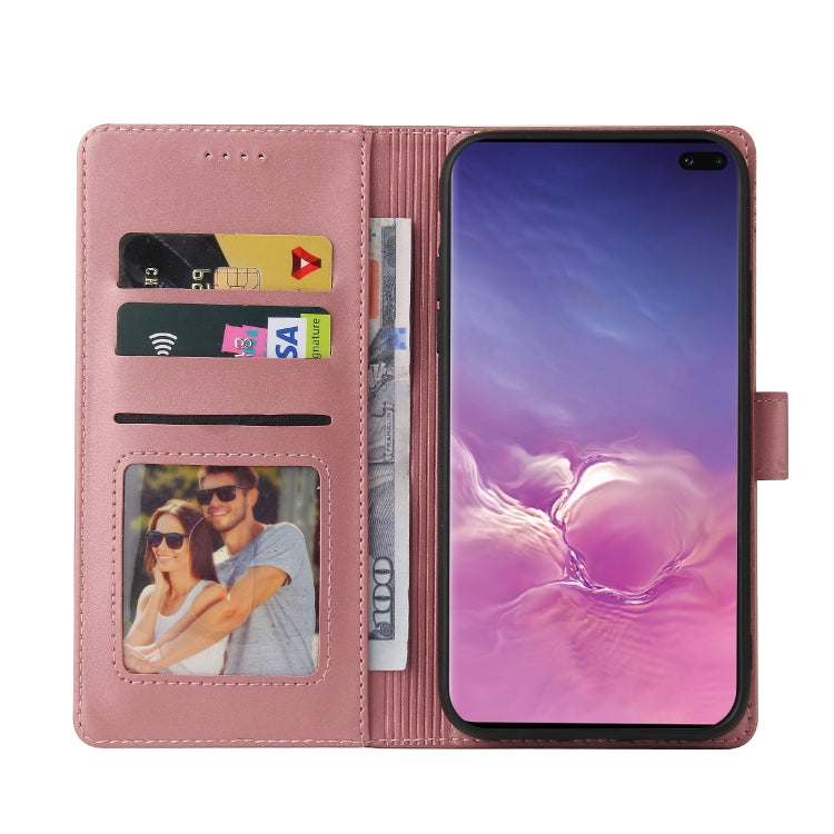 For Samsung Galaxy S10+ GQUTROBE Skin Feel Magnetic Leather Phone Case