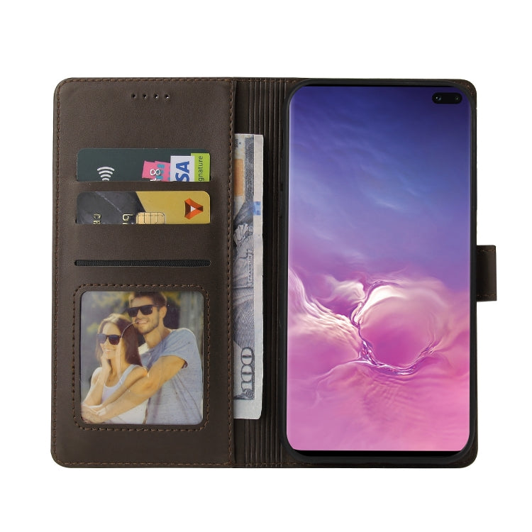 For Samsung Galaxy S10+ GQUTROBE Skin Feel Magnetic Leather Phone Case