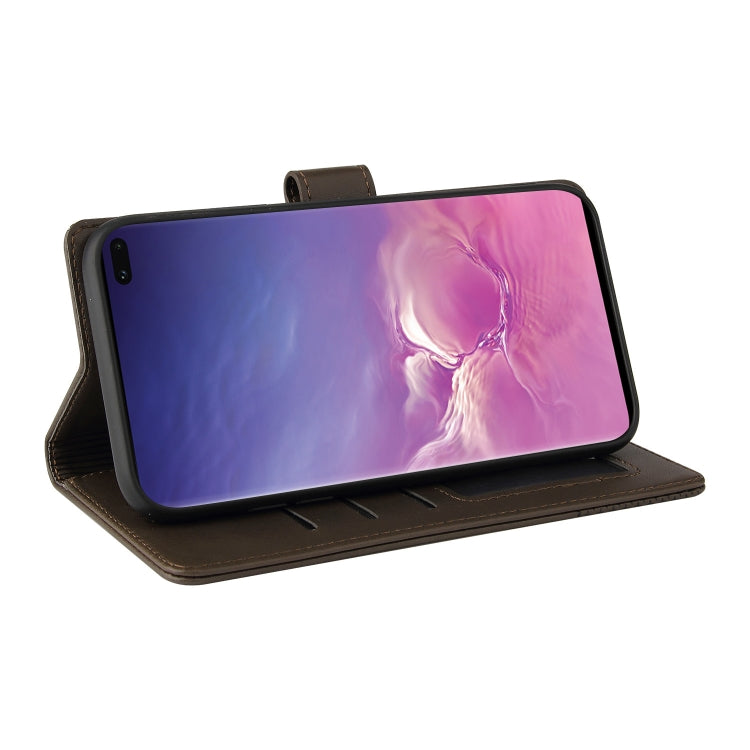 For Samsung Galaxy S10+ GQUTROBE Skin Feel Magnetic Leather Phone Case