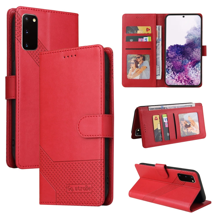 For Samsung Galaxy S20 GQUTROBE Skin Feel Magnetic Leather Phone Case