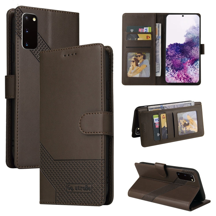 For Samsung Galaxy S20 GQUTROBE Skin Feel Magnetic Leather Phone Case