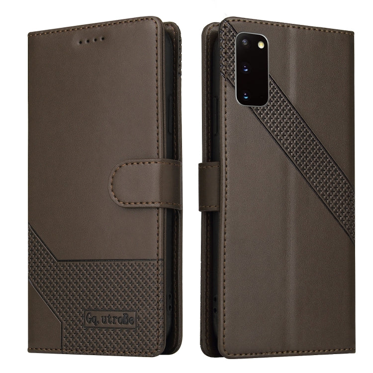 For Samsung Galaxy S20 GQUTROBE Skin Feel Magnetic Leather Phone Case