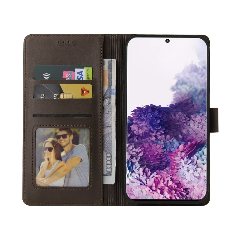 For Samsung Galaxy S20 GQUTROBE Skin Feel Magnetic Leather Phone Case