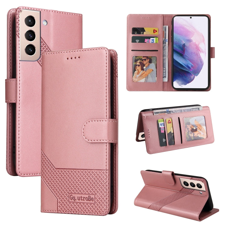 For Samsung Galaxy S21+ 5G GQUTROBE Skin Feel Magnetic Leather Phone Case