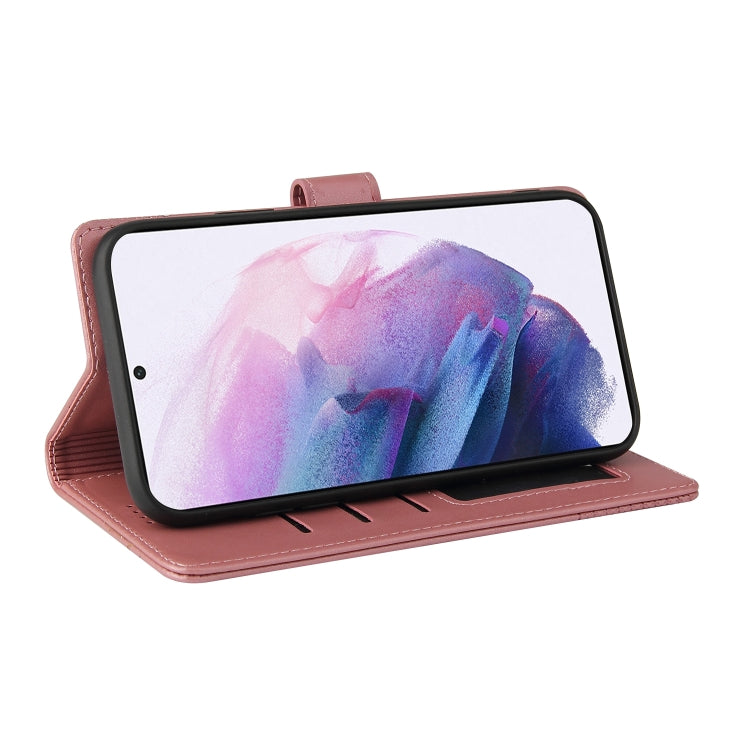 For Samsung Galaxy S21+ 5G GQUTROBE Skin Feel Magnetic Leather Phone Case