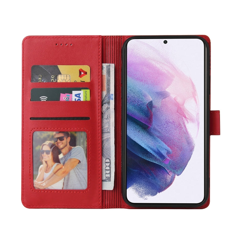 For Samsung Galaxy S21+ 5G GQUTROBE Skin Feel Magnetic Leather Phone Case