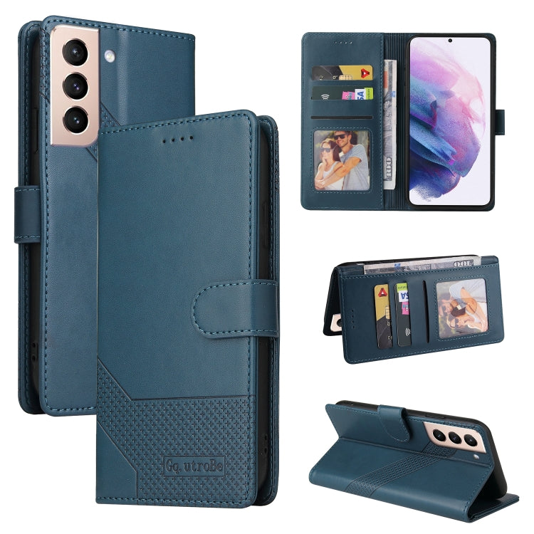 For Samsung Galaxy S21+ 5G GQUTROBE Skin Feel Magnetic Leather Phone Case