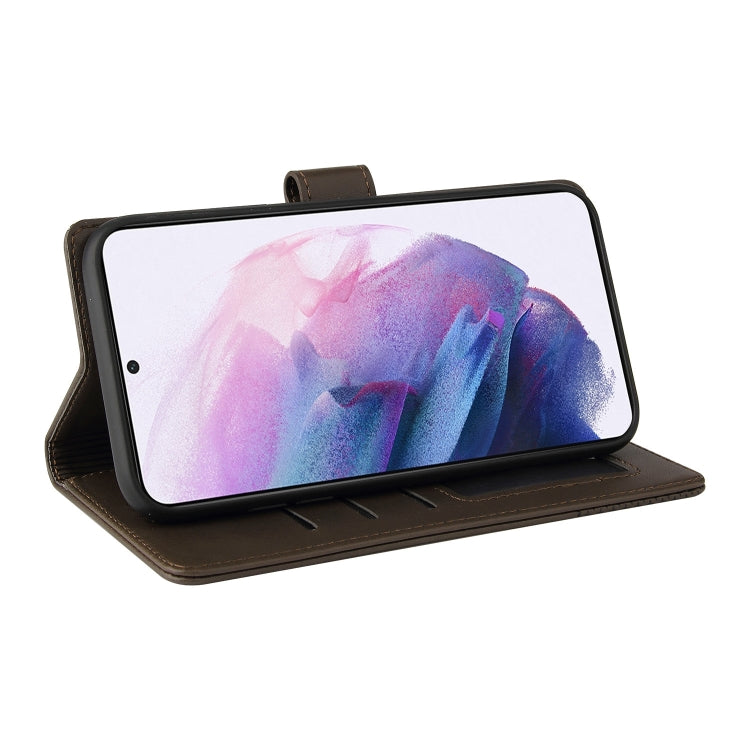 For Samsung Galaxy S21+ 5G GQUTROBE Skin Feel Magnetic Leather Phone Case