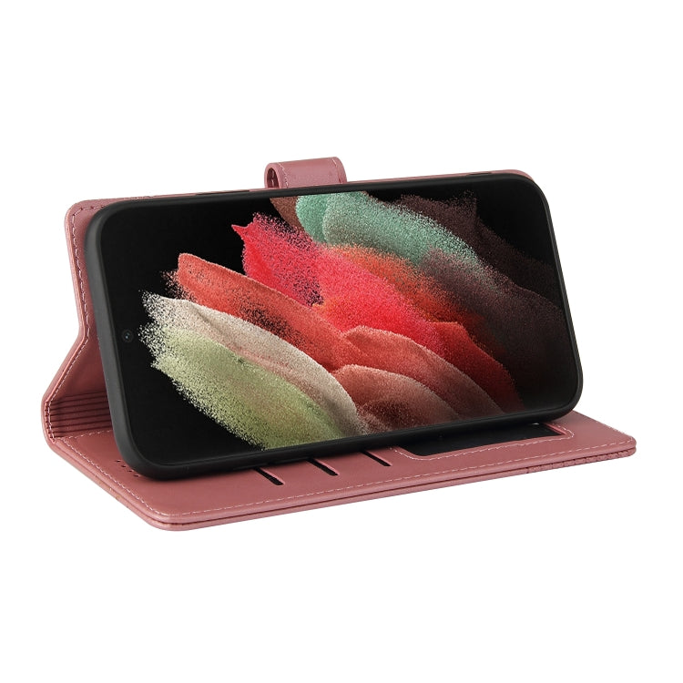 For Samsung Galaxy S21 Ultra 5G GQUTROBE Skin Feel Magnetic Leather Phone Case