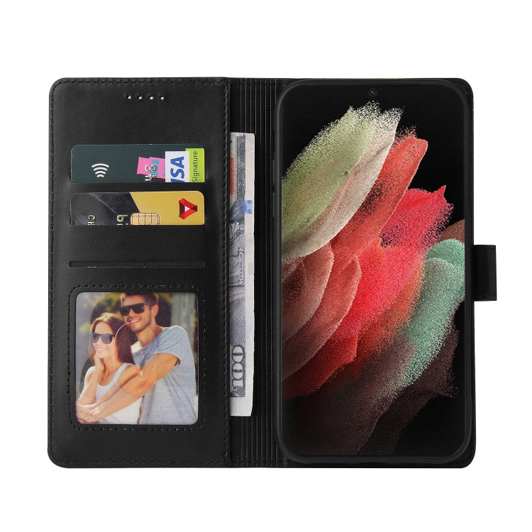 For Samsung Galaxy S21 Ultra 5G GQUTROBE Skin Feel Magnetic Leather Phone Case