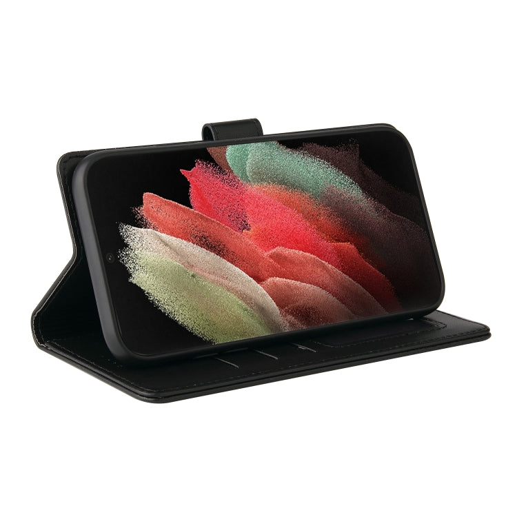 For Samsung Galaxy S21 Ultra 5G GQUTROBE Skin Feel Magnetic Leather Phone Case