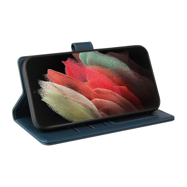 For Samsung Galaxy S21 Ultra 5G GQUTROBE Skin Feel Magnetic Leather Phone Case