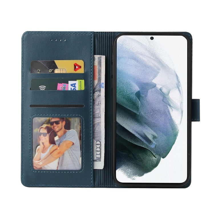 For Samsung Galaxy S21 FE 5G GQUTROBE Skin Feel Magnetic Leather Phone Case