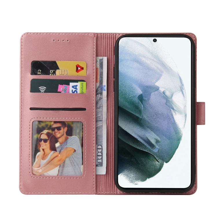 For Samsung Galaxy S22 5G GQUTROBE Skin Feel Magnetic Leather Phone Case