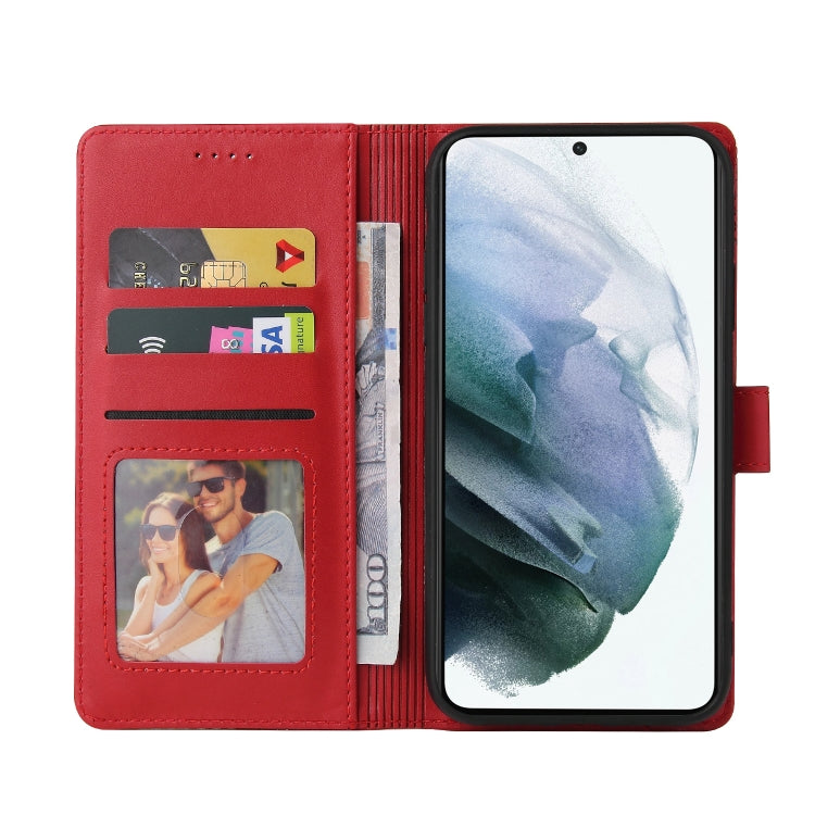 For Samsung Galaxy S22 5G GQUTROBE Skin Feel Magnetic Leather Phone Case