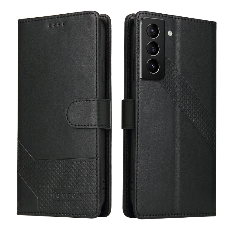 For Samsung Galaxy S22 5G GQUTROBE Skin Feel Magnetic Leather Phone Case