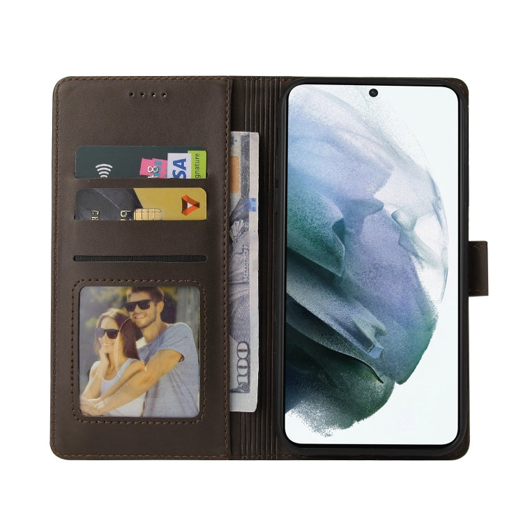 For Samsung Galaxy S22 5G GQUTROBE Skin Feel Magnetic Leather Phone Case