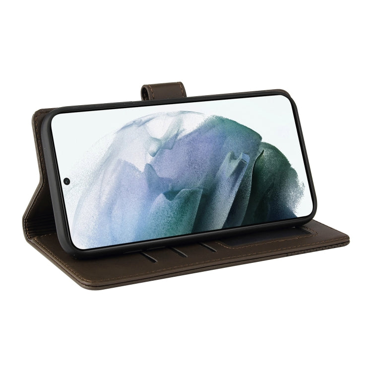 For Samsung Galaxy S22 5G GQUTROBE Skin Feel Magnetic Leather Phone Case