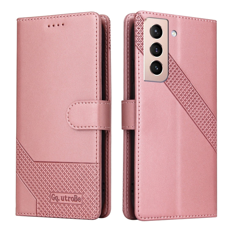 For Samsung Galaxy S22+ 5G GQUTROBE Skin Feel Magnetic Leather Phone Case