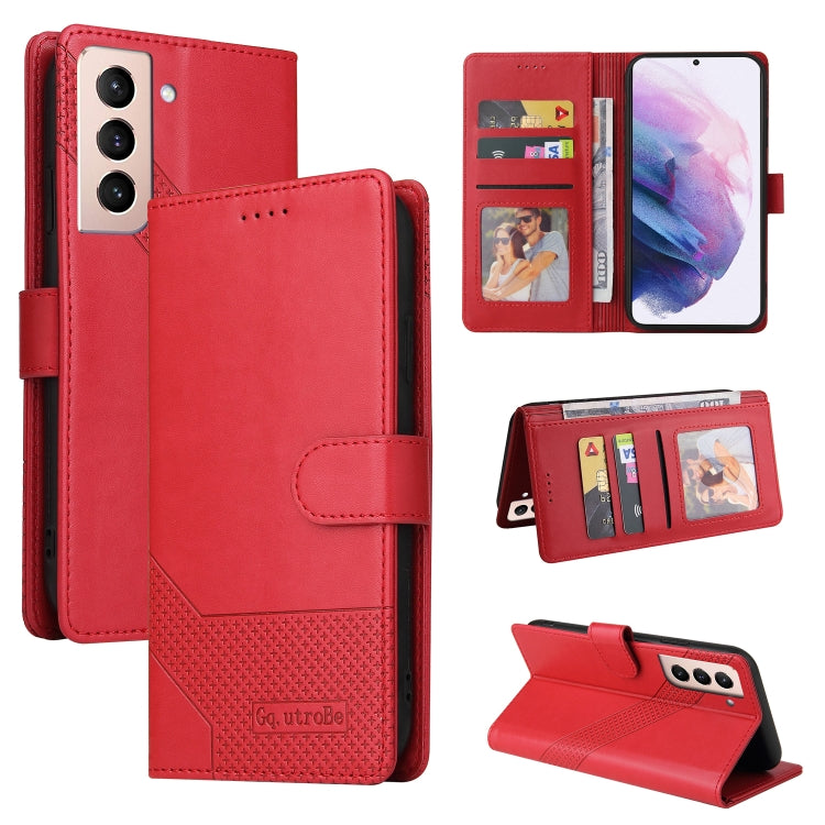 For Samsung Galaxy S22+ 5G GQUTROBE Skin Feel Magnetic Leather Phone Case