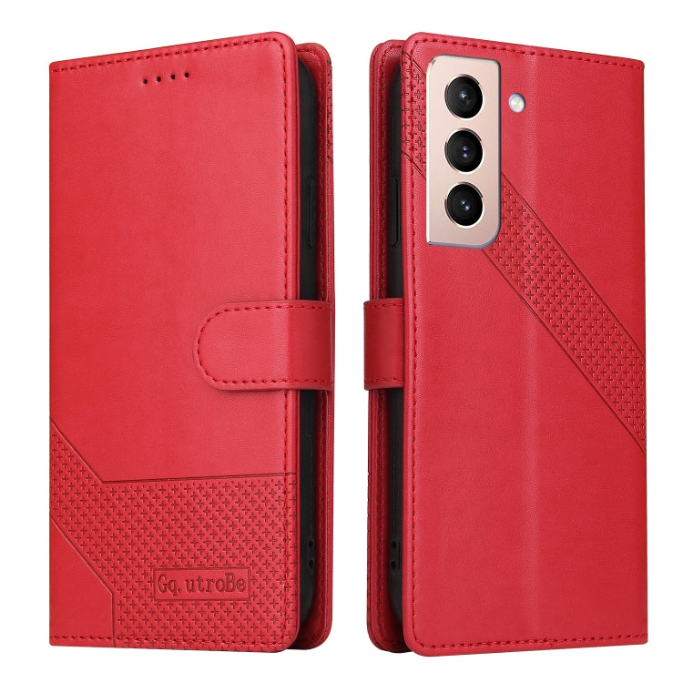 For Samsung Galaxy S22+ 5G GQUTROBE Skin Feel Magnetic Leather Phone Case