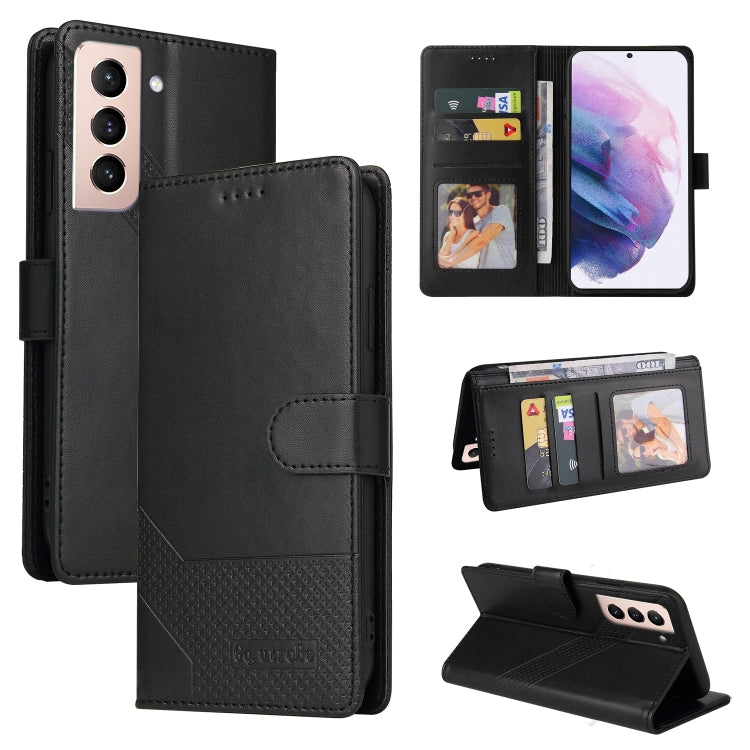 For Samsung Galaxy S22+ 5G GQUTROBE Skin Feel Magnetic Leather Phone Case