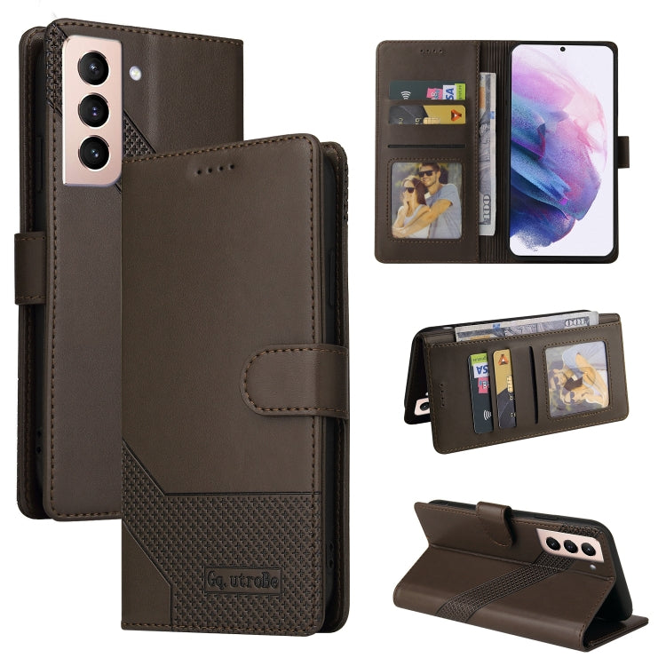 For Samsung Galaxy S22+ 5G GQUTROBE Skin Feel Magnetic Leather Phone Case