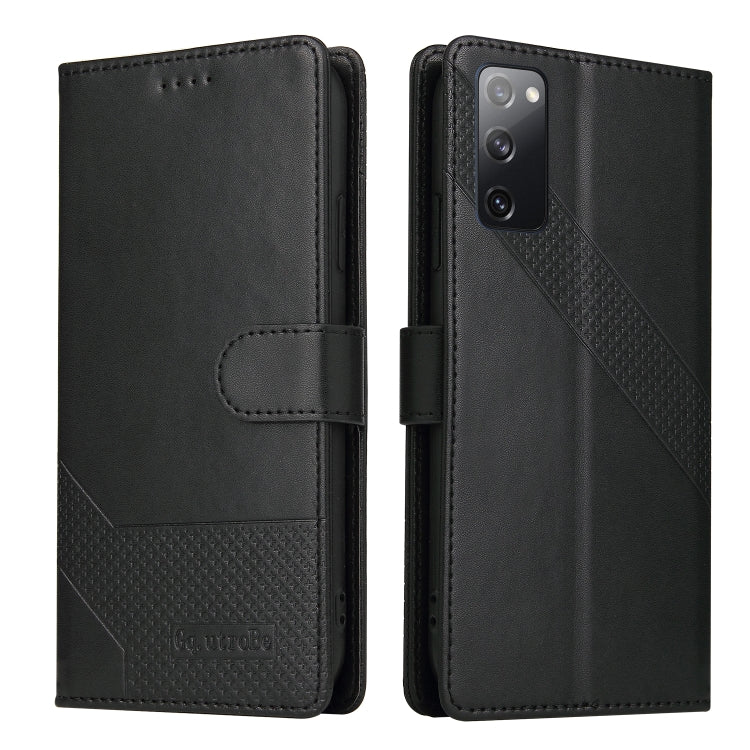 For Samsung Galaxy S20 FE GQUTROBE Skin Feel Magnetic Leather Phone Case