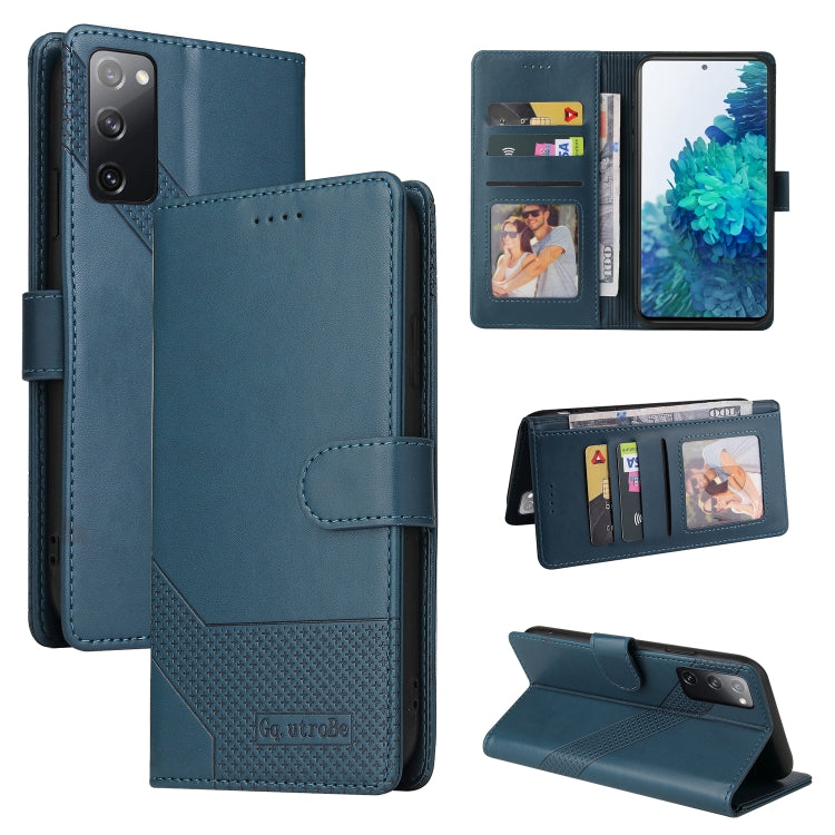 For Samsung Galaxy S20 FE GQUTROBE Skin Feel Magnetic Leather Phone Case