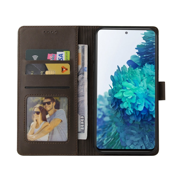 For Samsung Galaxy S20 FE GQUTROBE Skin Feel Magnetic Leather Phone Case