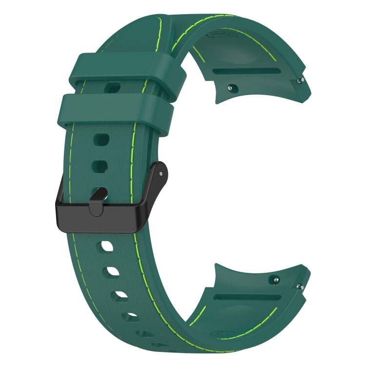 For Samsung Galaxy Watch5 / Watch5 Pro /  Watch4 Leather Texture Silicone Watch Band